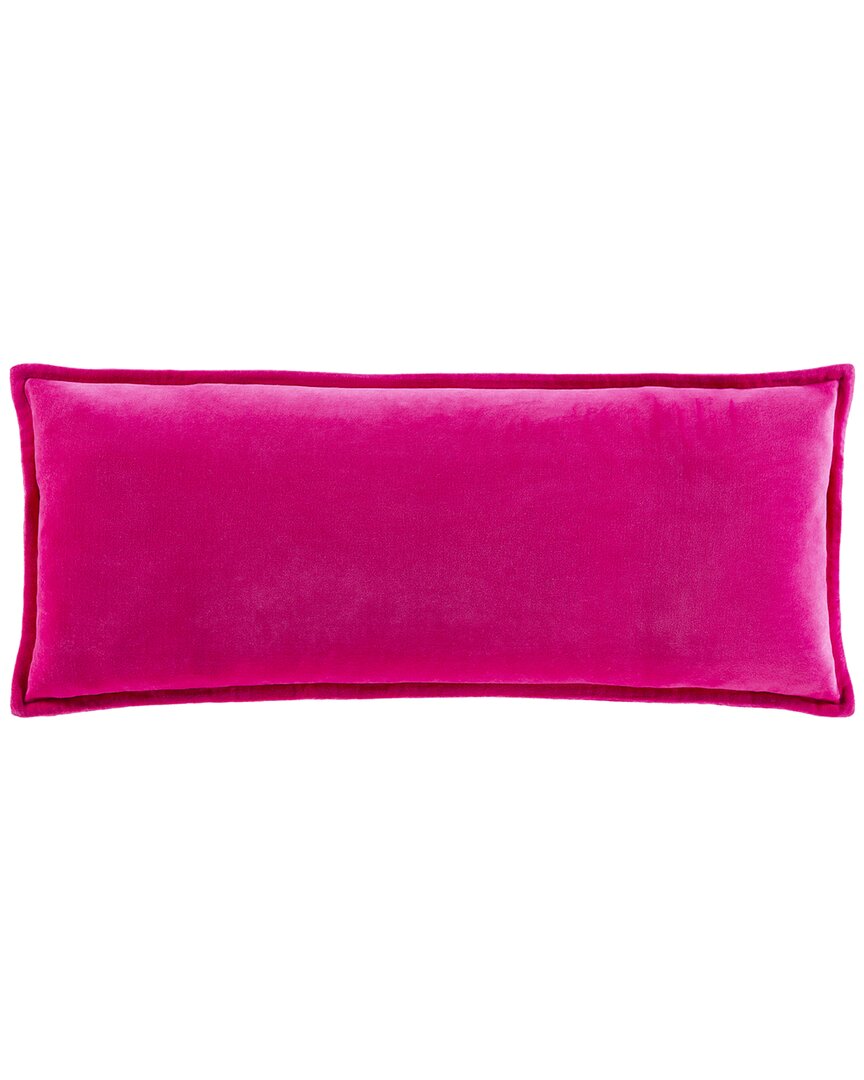 Surya Cotton Polyester Pillow In Purple
