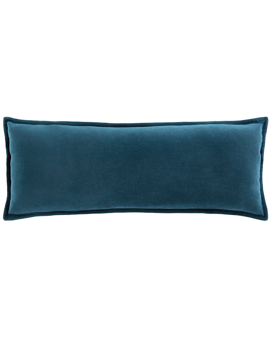 Surya Cotton Pillow Cover In Teal