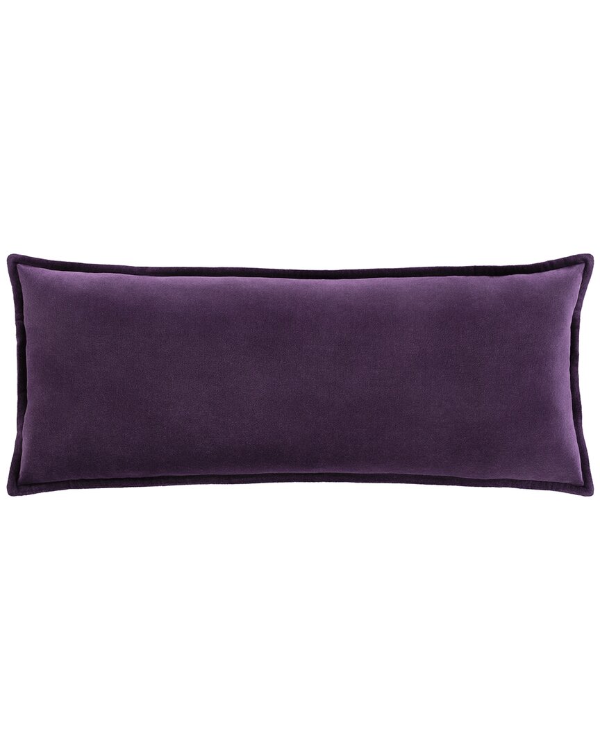 Surya Cotton Polyester Pillow In Purple