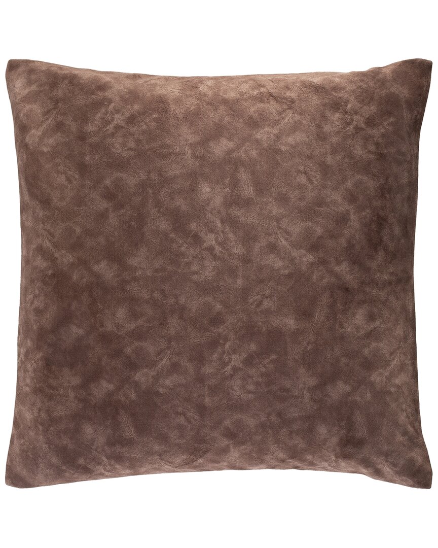 Surya Collins Polyester Pillow In Brown