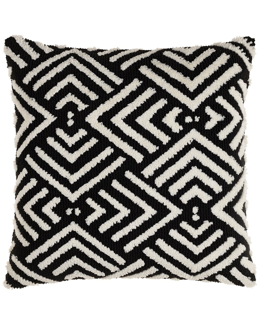 Surya Sheldon Pillow In Black