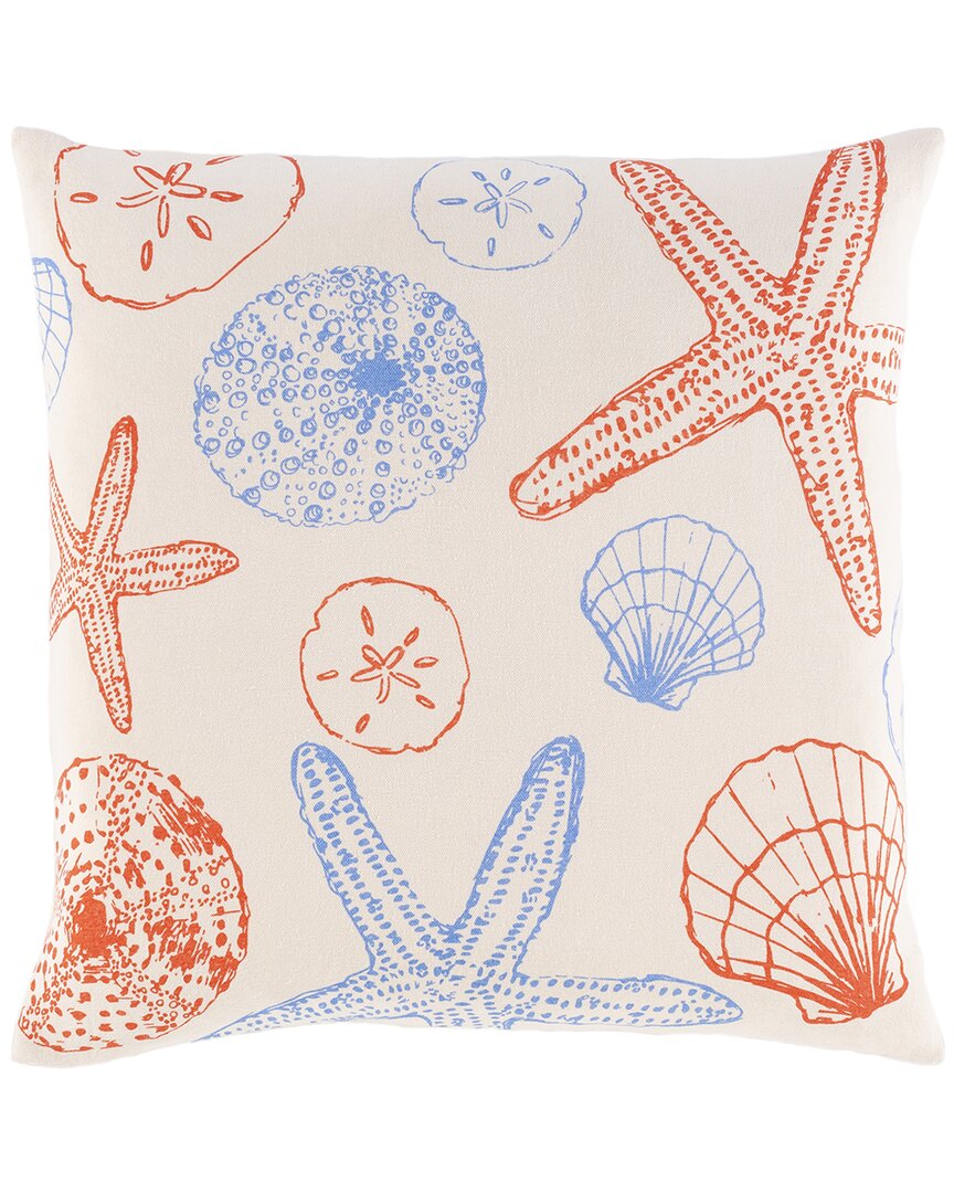 Surya Sea Pillow Cover In Cream