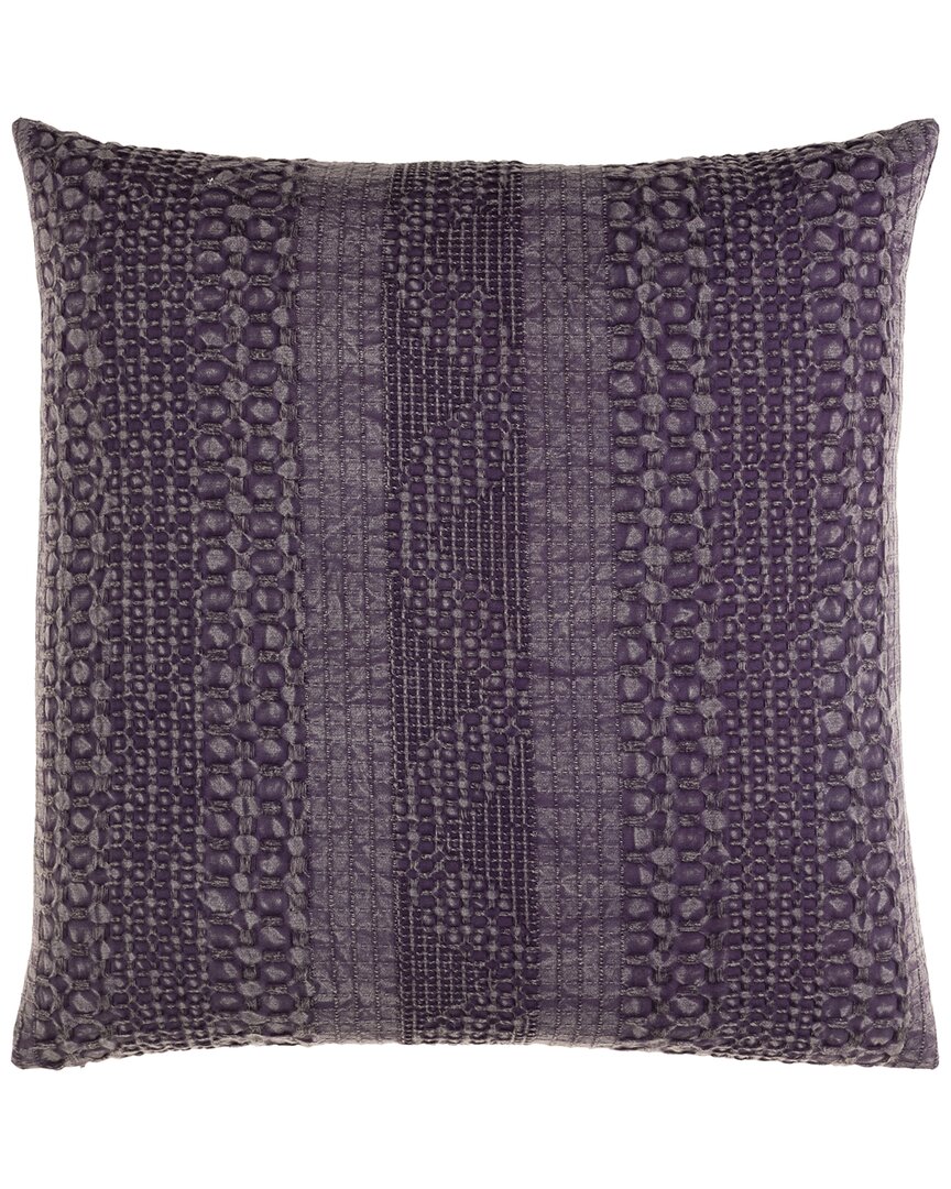 Surya Washed Polyester Pillow In Purple