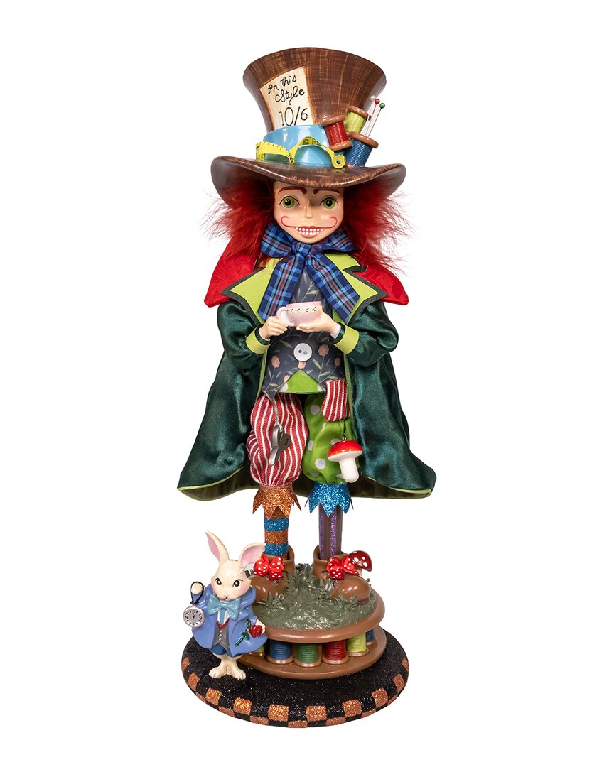 Kurt Adler 18in Hollywood Nutcrackers Mr. Hatter Nutcracker In Multi