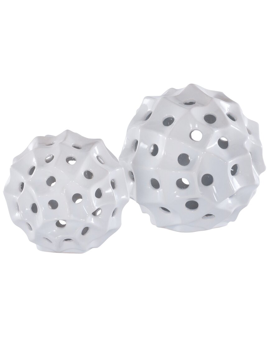 Safavieh Ovis, White, Ceramic, Table Decor Set Of