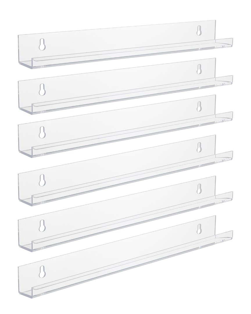 Sorbus Acrylic Shelves For Books, Figurines & More In Multi