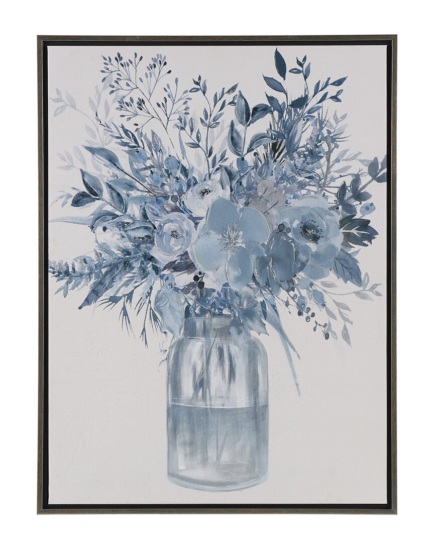 Peyton Lane Floral Canvas Bouquet Framed Wall Art
