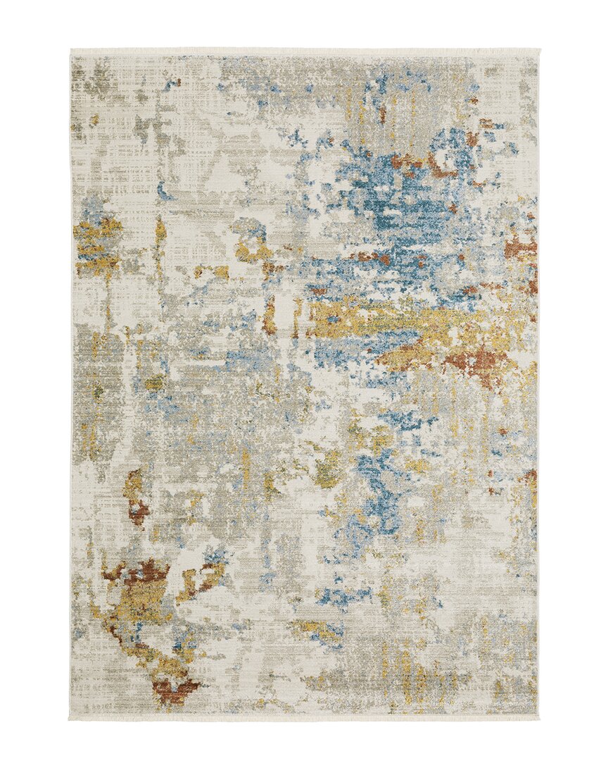 Stylehaven Bartlett Marbled Abstract Recycled Area Rug In Beige