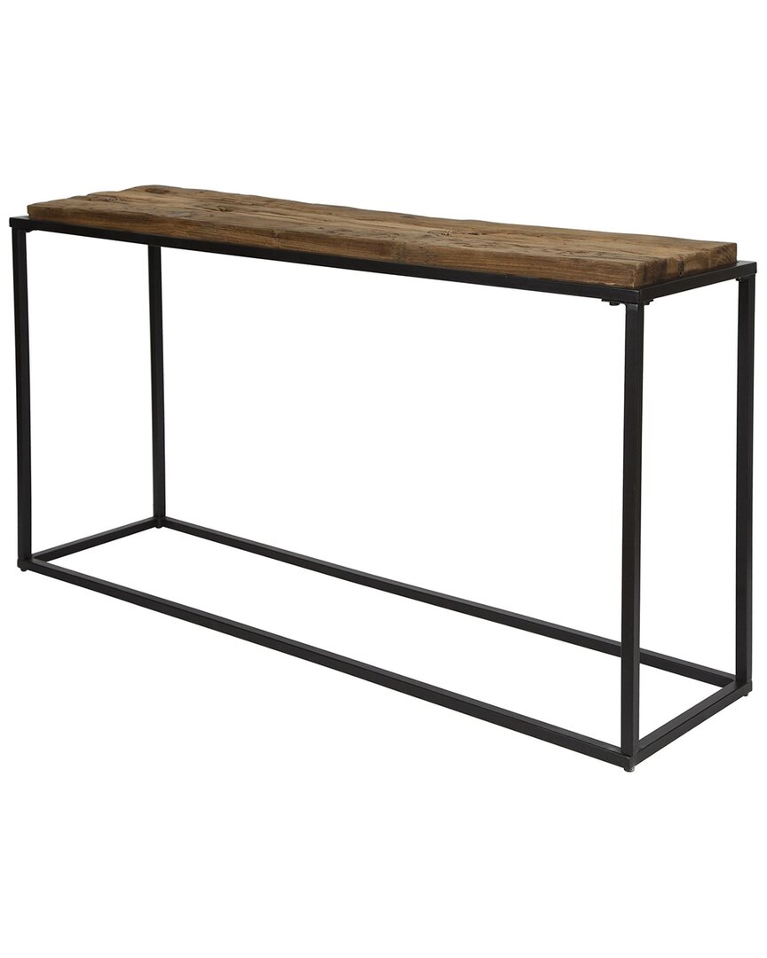 Uttermost Holston Salvaged Wood Console Table In Black