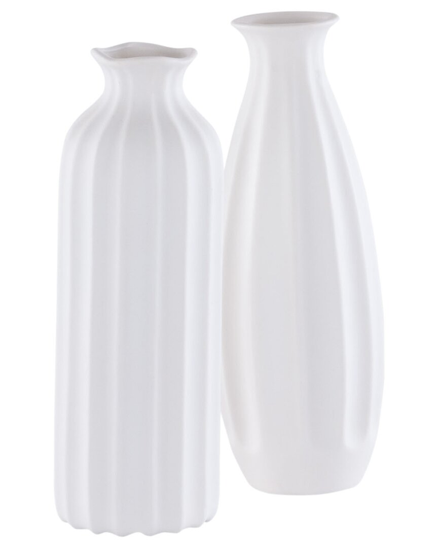 Safavieh Set Of 2 Ilsa Vase In White
