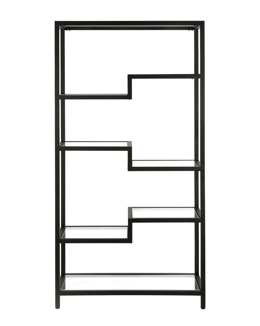 Abraham + Ivy 68in Johann Bookcase In Black
