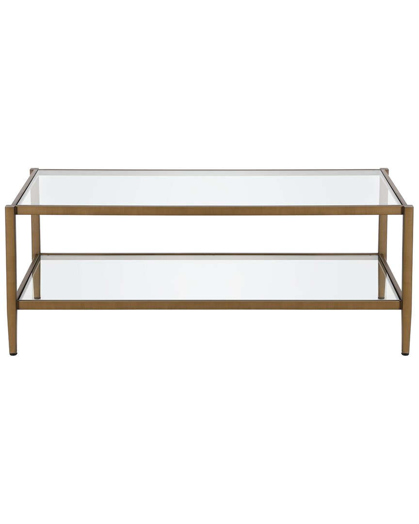 Abraham + Ivy Wilda Antique Coffee Table In Gold