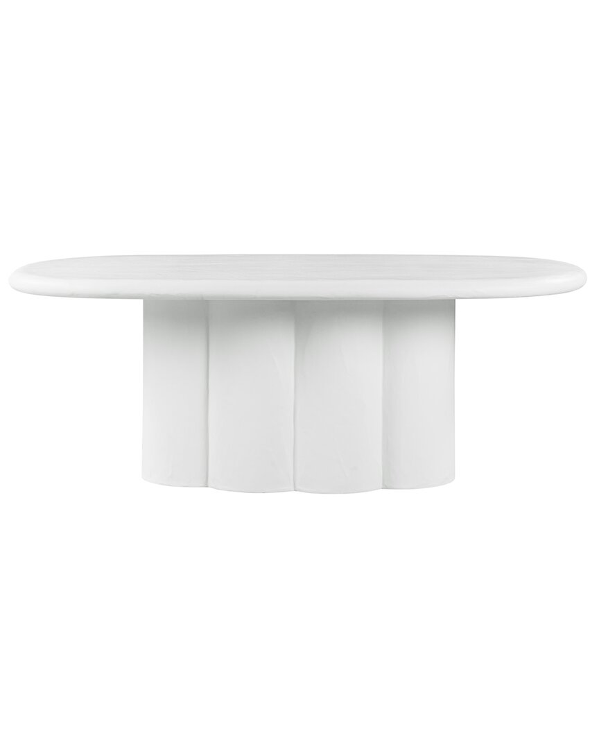 Tov Furniture Elika Oval Dining Table In White