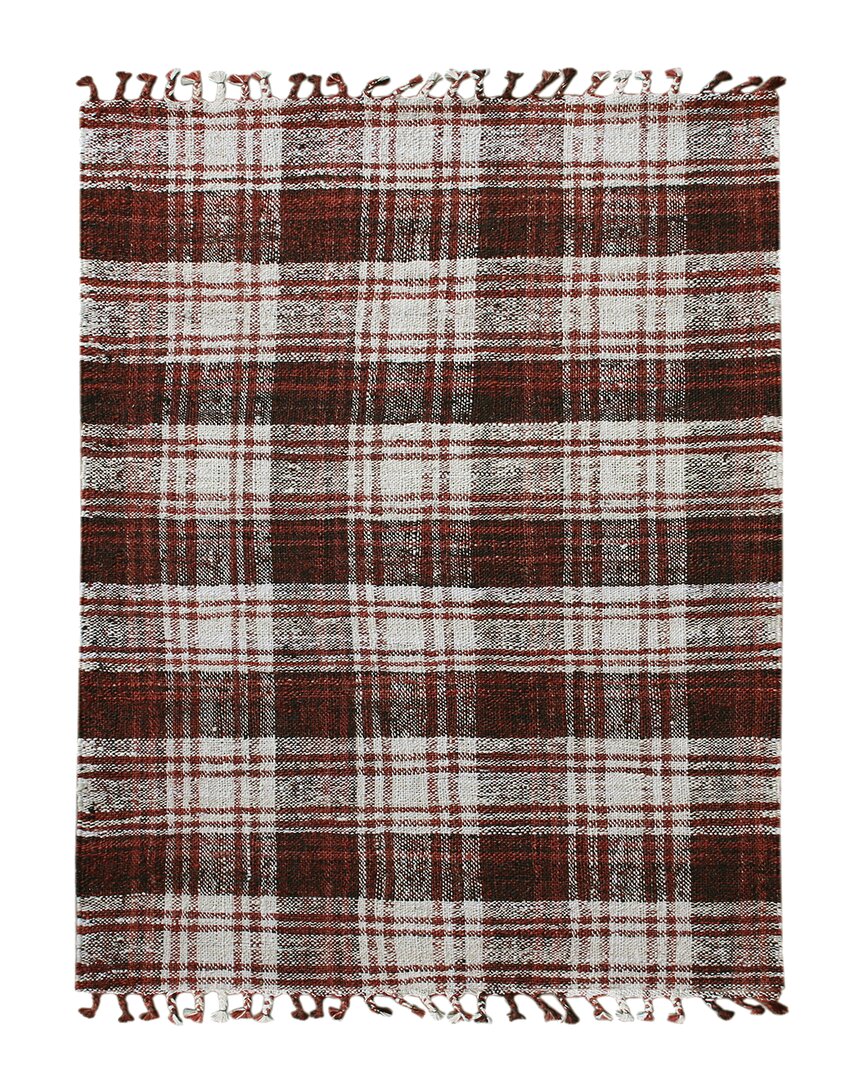 Ar Rugs Hammet Flatweave Jute Rug In Red