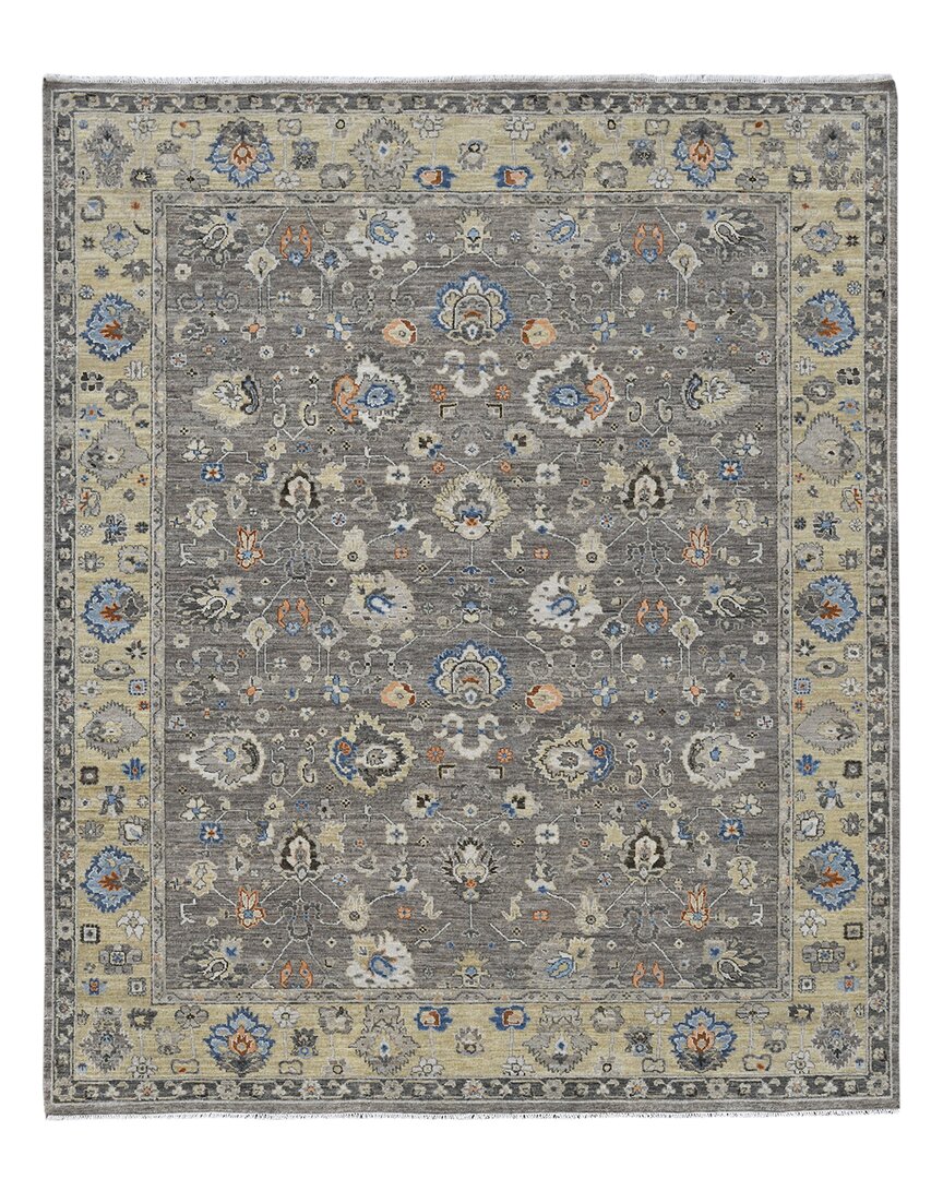 Shop Ar Rugs Nuala Hand-knotted Wool Rug In Taupe