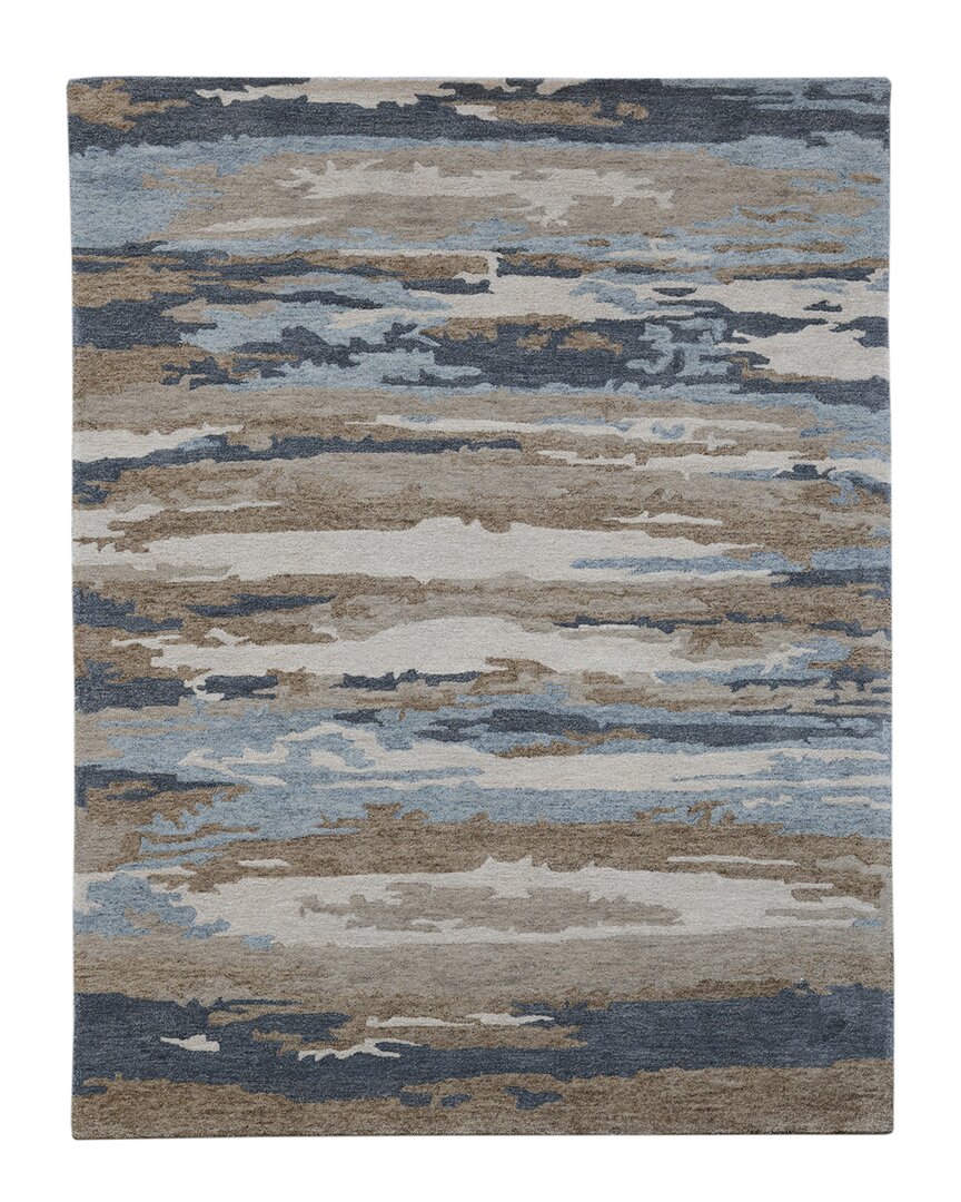 Ar Rugs Abegail Hand-tufted Wool-blend Rug In Tan