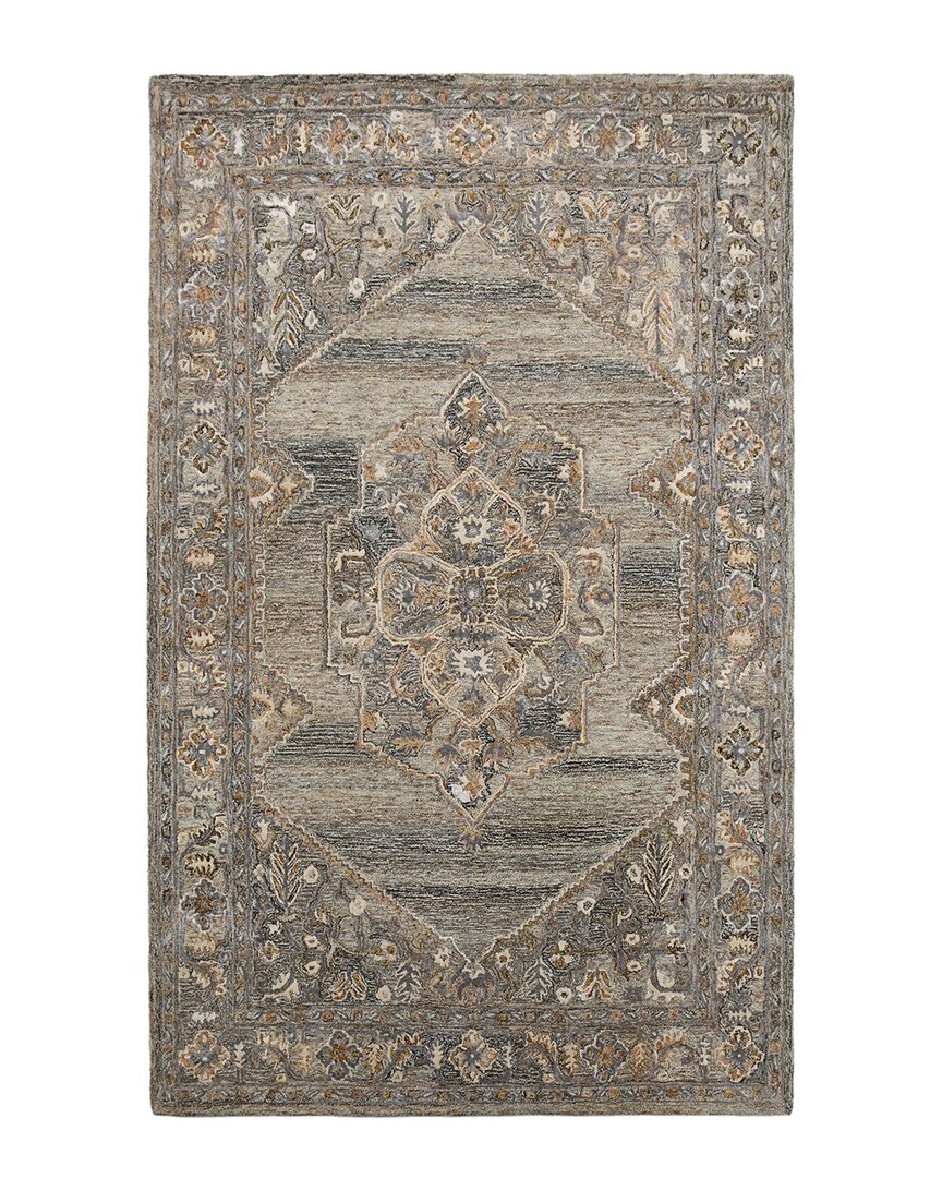 Ar Rugs Vivienne Hand-tufted 75% Wool, 25% Viscose Rug In Brown