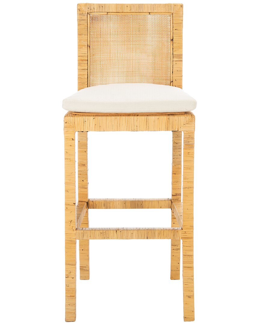 Safavieh Tojo Cane Bar Stool With Cushion