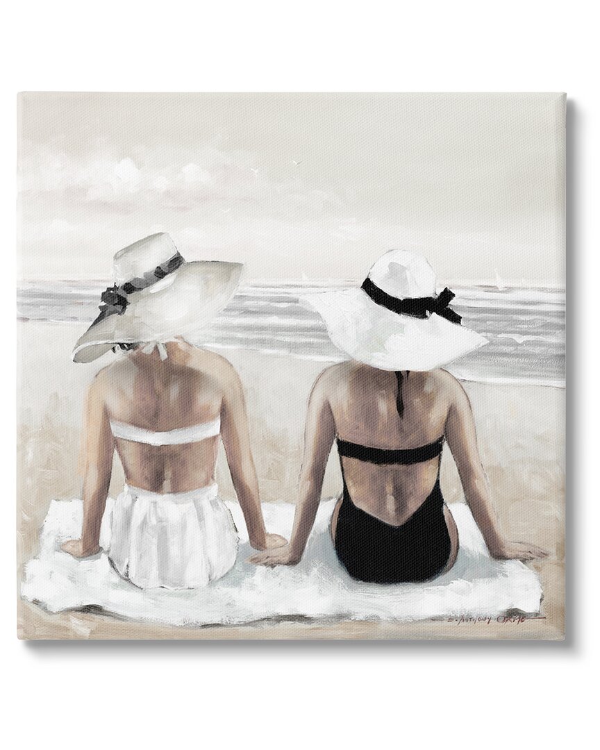 Stupell Beach Friends Ocean Shore Canvas Wall Art By E. Anthony Orme