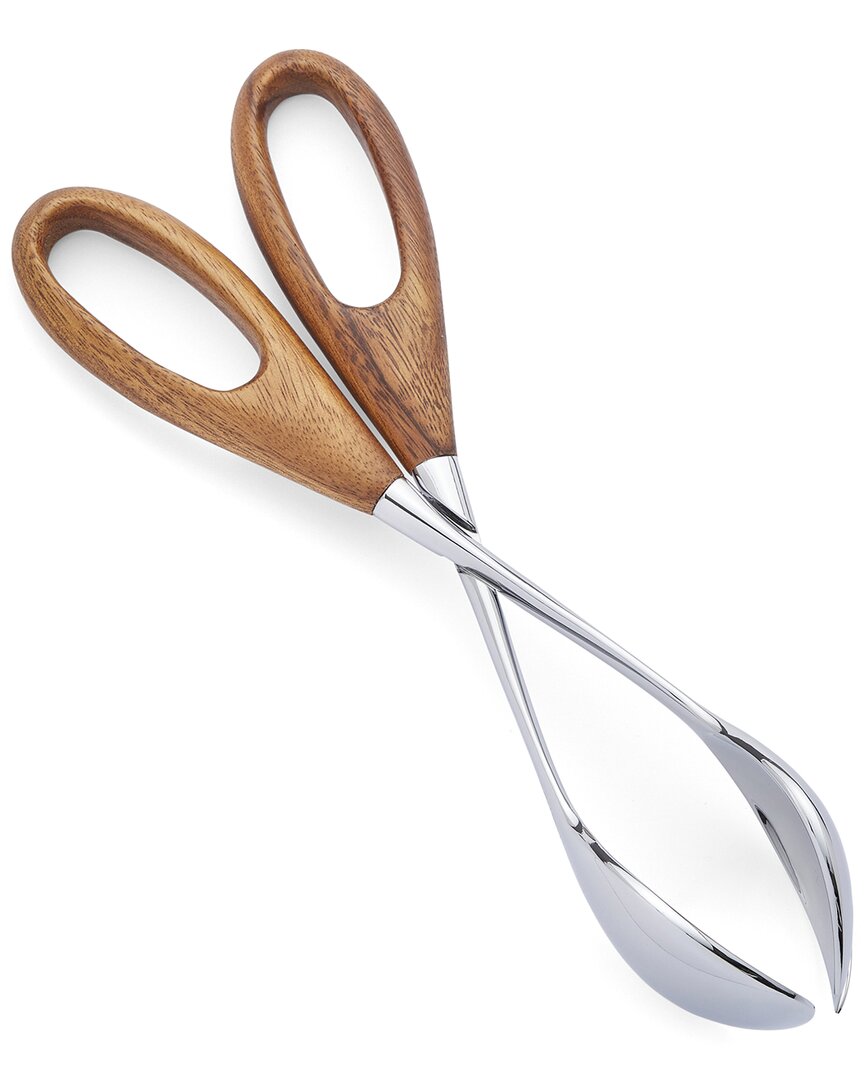 Nambe Nambé Curvo Salad Scissors In Brown