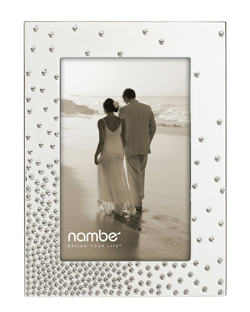 Nambe Nambé Dazzle 4x6 Frame In Gray