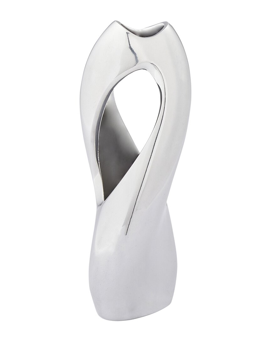 Nambe Nambé Pebble Twist Bud Vase In Silver
