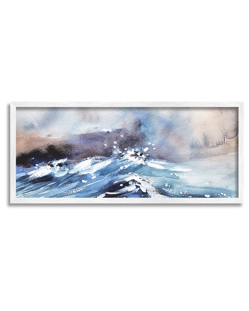Stupell Marine Waves Ocean Weather Framed Giclee Wall Art By Lil' Rue In Multi