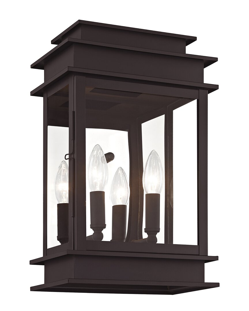 Livex Lighting 2-light Bronze Outdoor Wall Lantern In Bronze