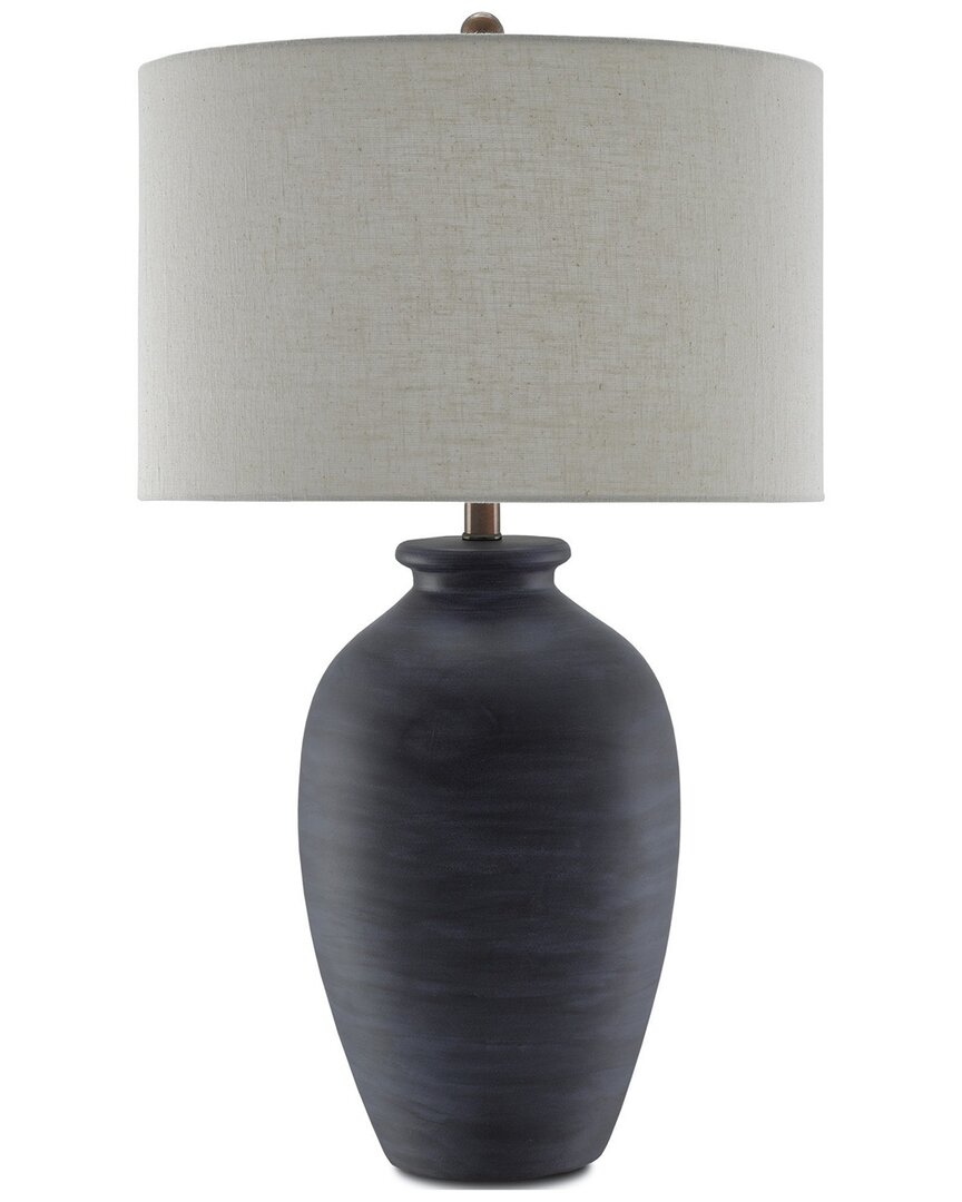 Currey & Company Cyanic Table Lamp In Blue