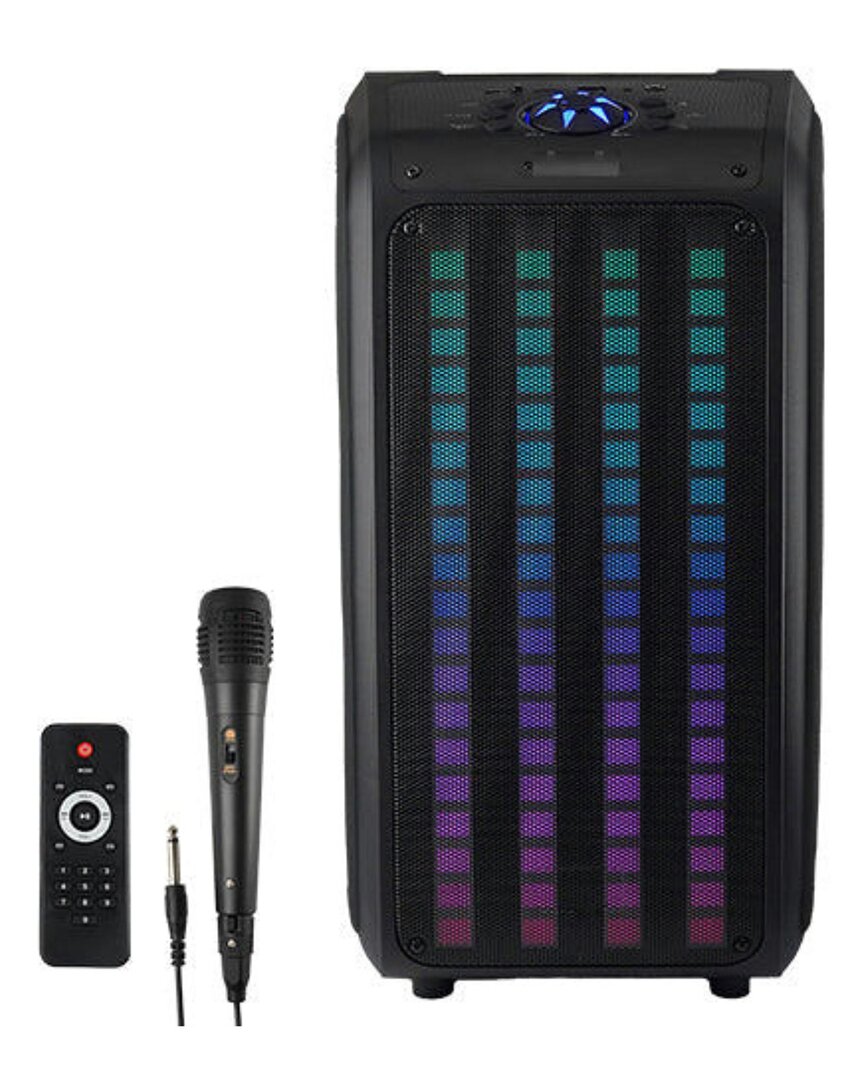 Shop Supersonic Sound Traveler Portable Backpack Speaker In Black