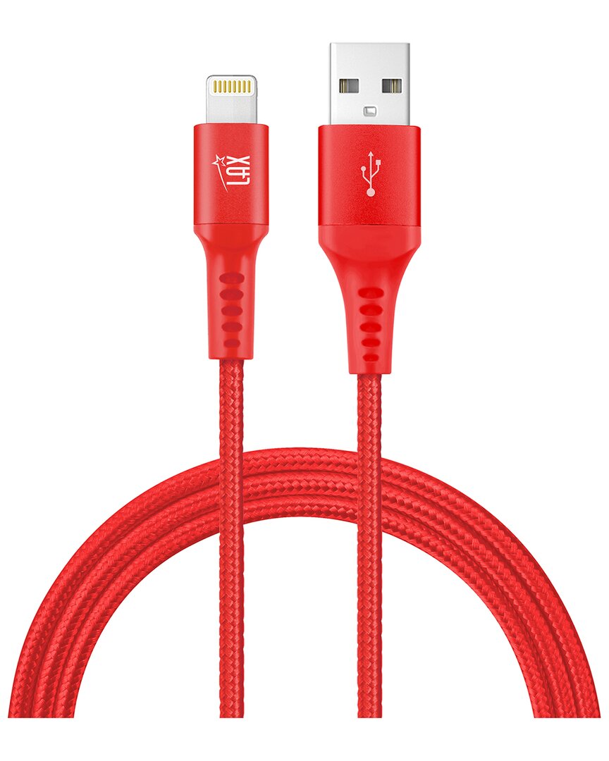 Lax Gadgets Apple Mfi 6ft Certified Red Lightning To Usb Cable