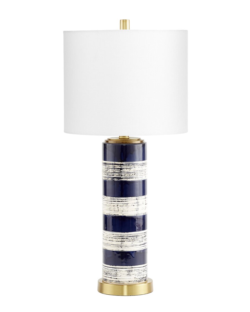 Shop Cyan Design Bristle Brush Table Lamp In Blue
