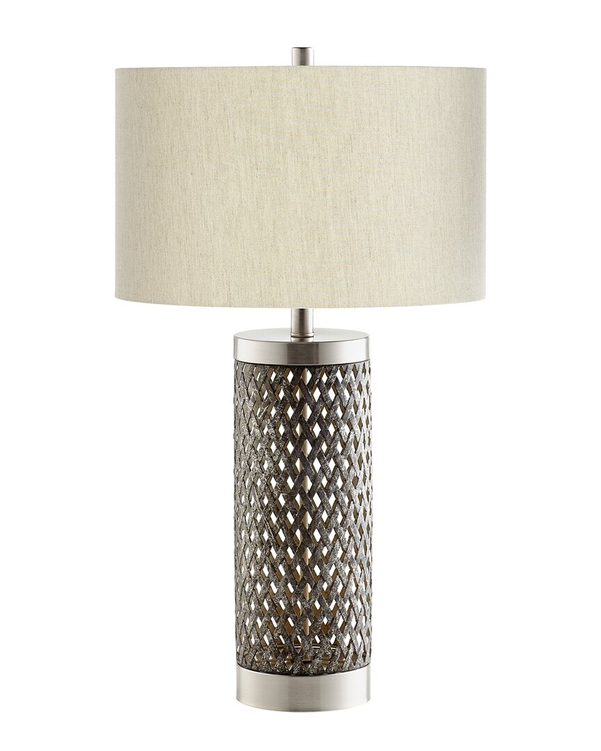 Shop Cyan Design Fiore Table Lamp In Silver