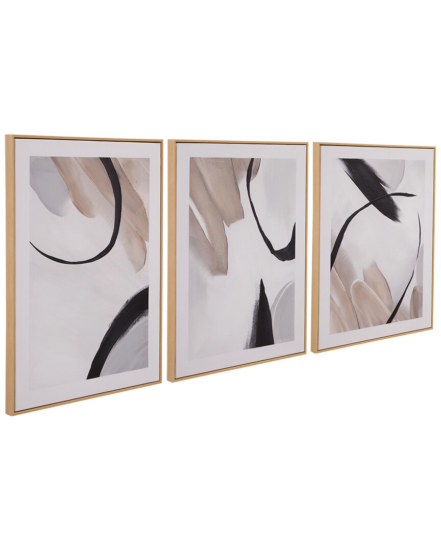 Bassett Mirror Eartha Framed Canvas In Brown