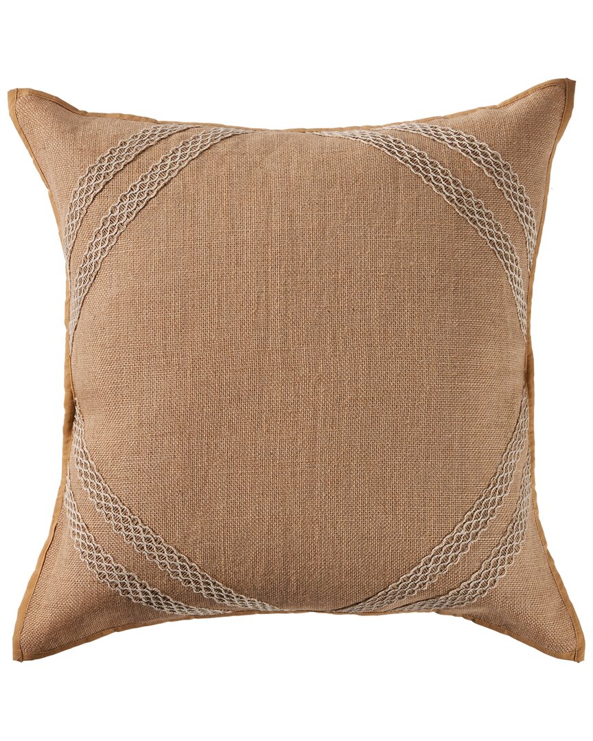 Lr Home Abigail Comfy Brown Solid Decorative Pillow In Brown