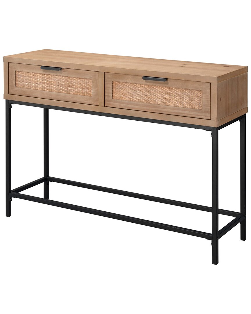 Jamie Young Reed Console Table In Brown