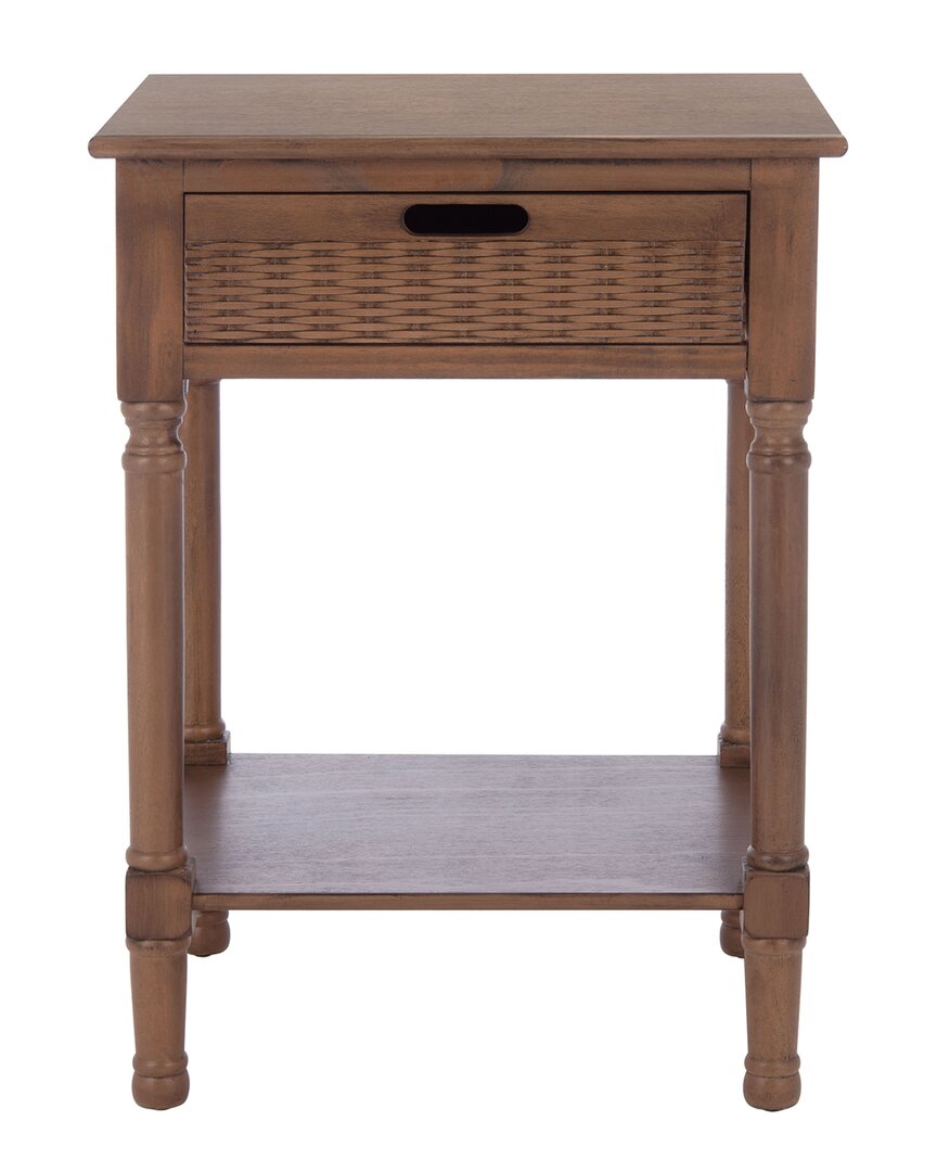 Safavieh Landers 1-drawer Accent Table In Brown