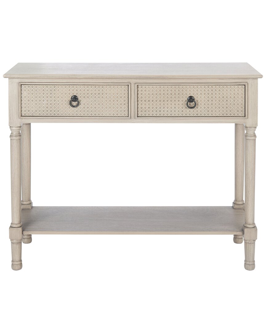 Shop Safavieh Haines 2-drawer Console Table In Grey