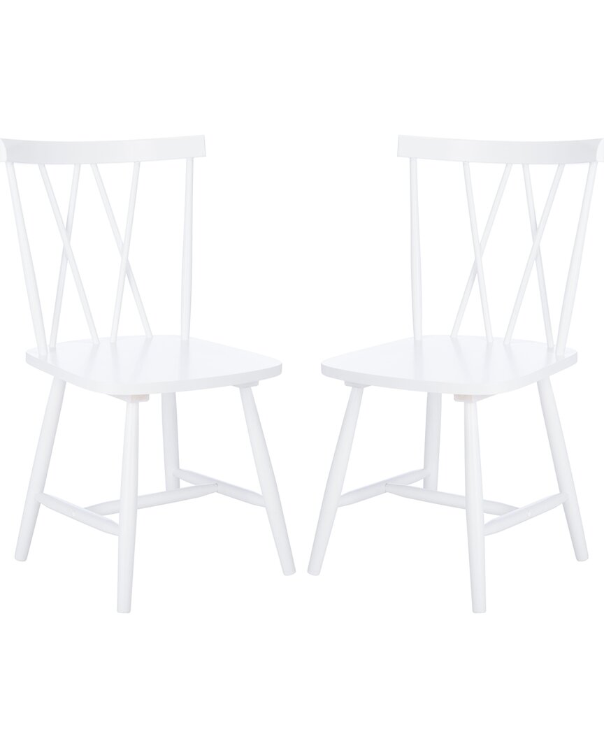 Safavieh Tayten Spindle Back Dining Chair In White