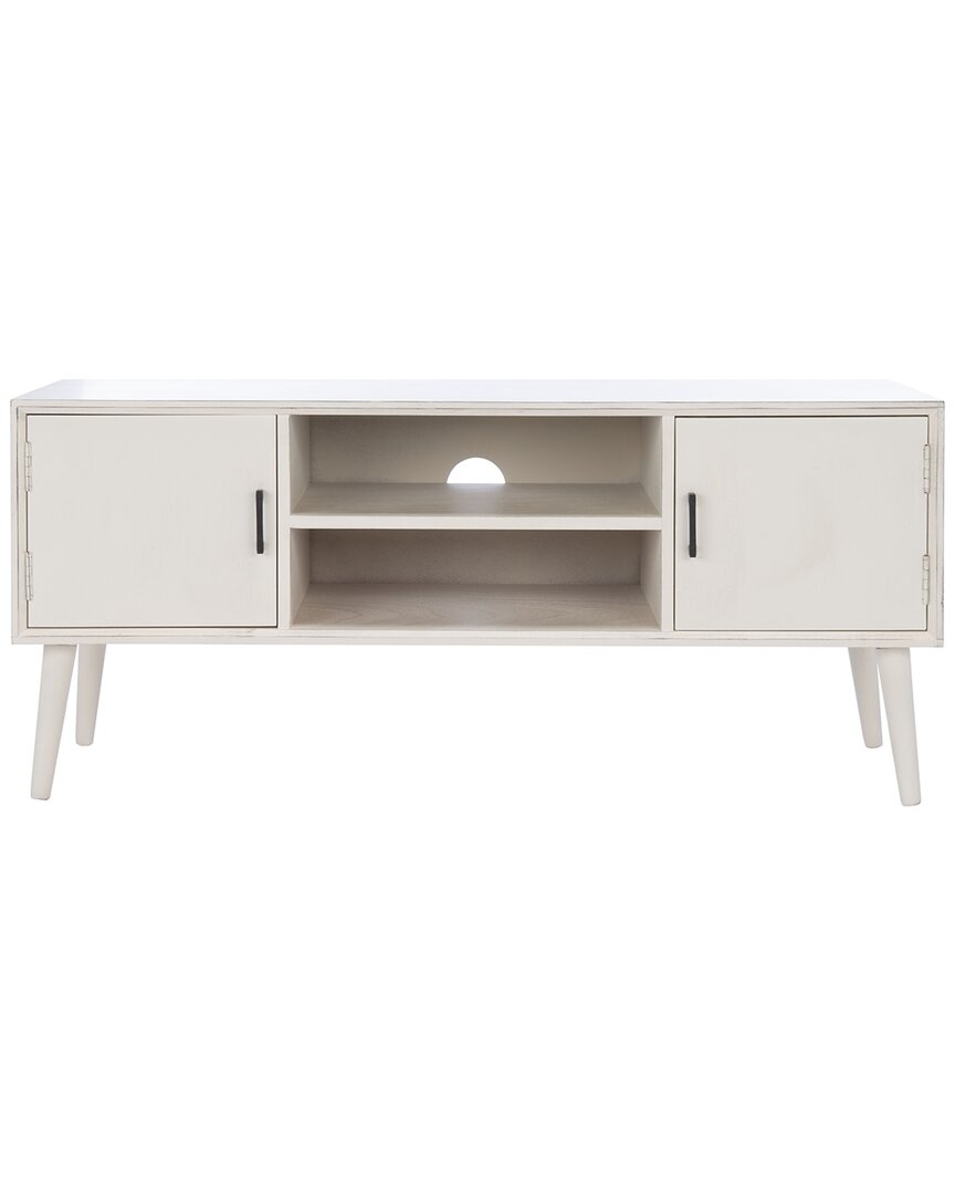 Safavieh Sorrel Mid Century 2-door 1 Shelf Media Stand In White