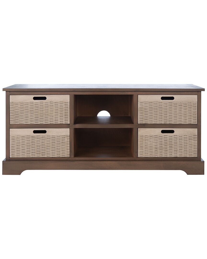 Safavieh Landers 4-drawer Media Stand In Brown