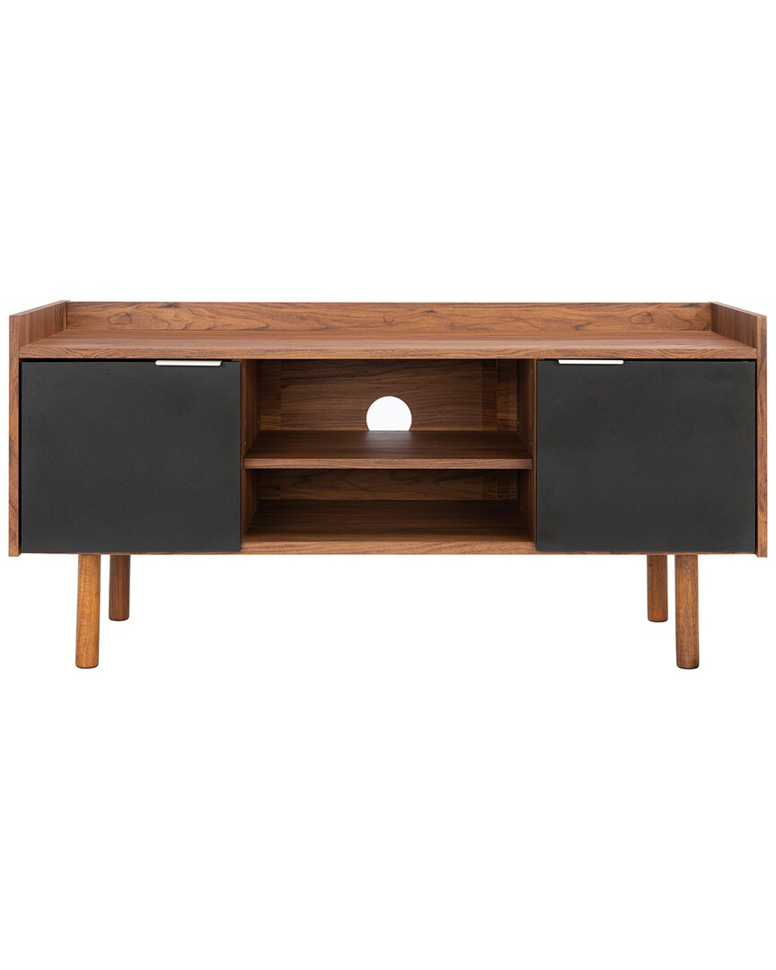 Safavieh Diara 2-shelf 2-door Media Stand In Brown