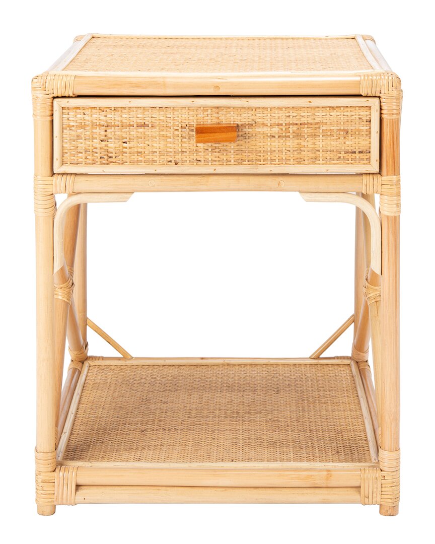 Safavieh Bali 1-drawer, 1-shelf Nightstand In Natural