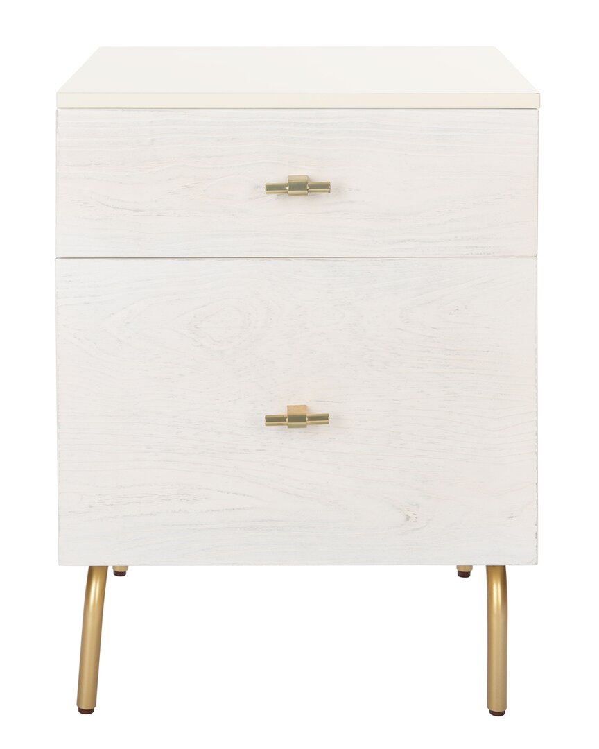 Safavieh Genevieve 2-drawer Nightstand In Cream