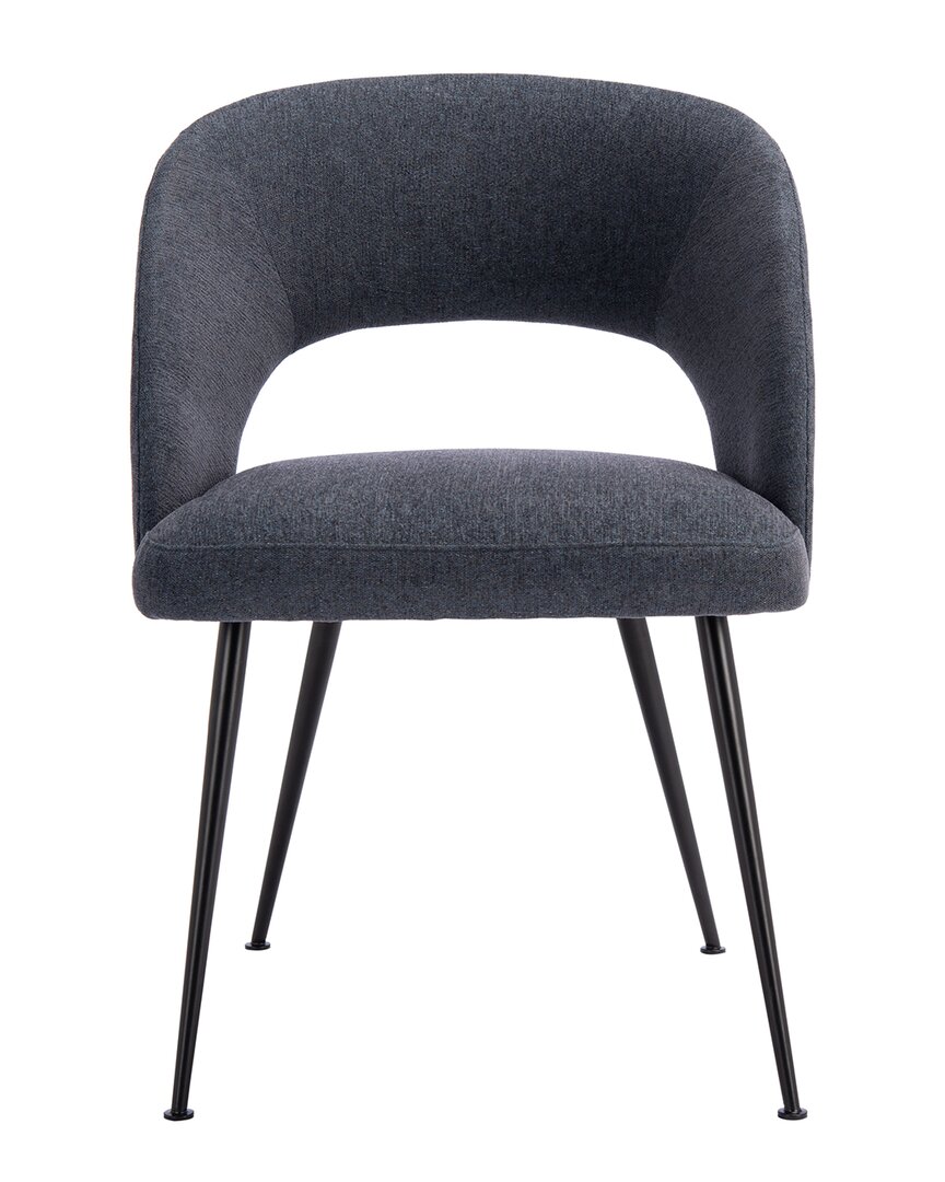 Safavieh Couture Cromwell Mid Century Dining Chair In Navy