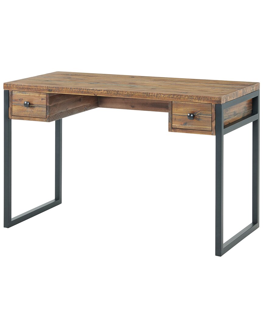 Alaterre Claremont 48inw Rustic Wood & Metal Desk