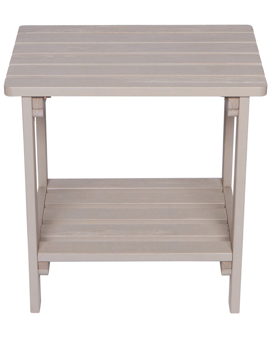 Shine Co. Indoor/outdoor Side Table With Hydro-tex Finish In Grey