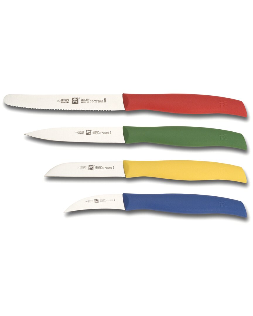 Shop Zwilling J.a. Henckels Twin Grip 4pc Multi-colored Paring Knife Set