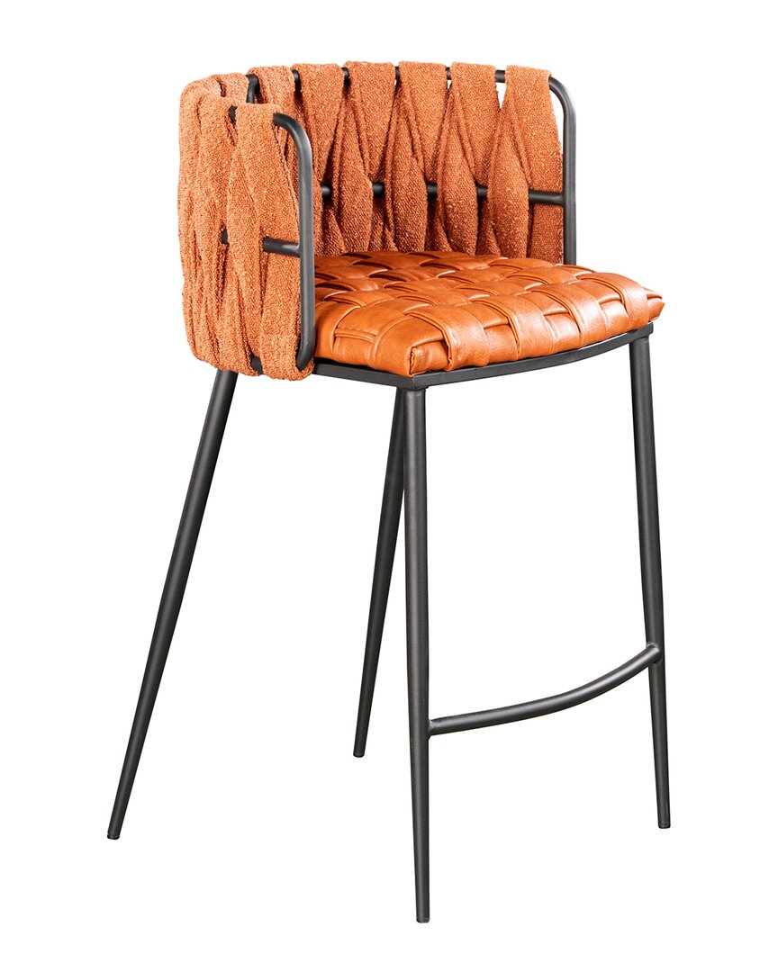 Statements By J Milano Counter Chair In Orange