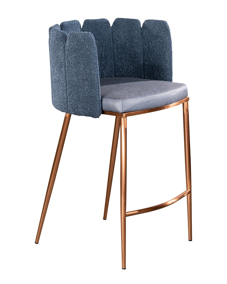 Statements By J Marbella Counter Chair In Blue